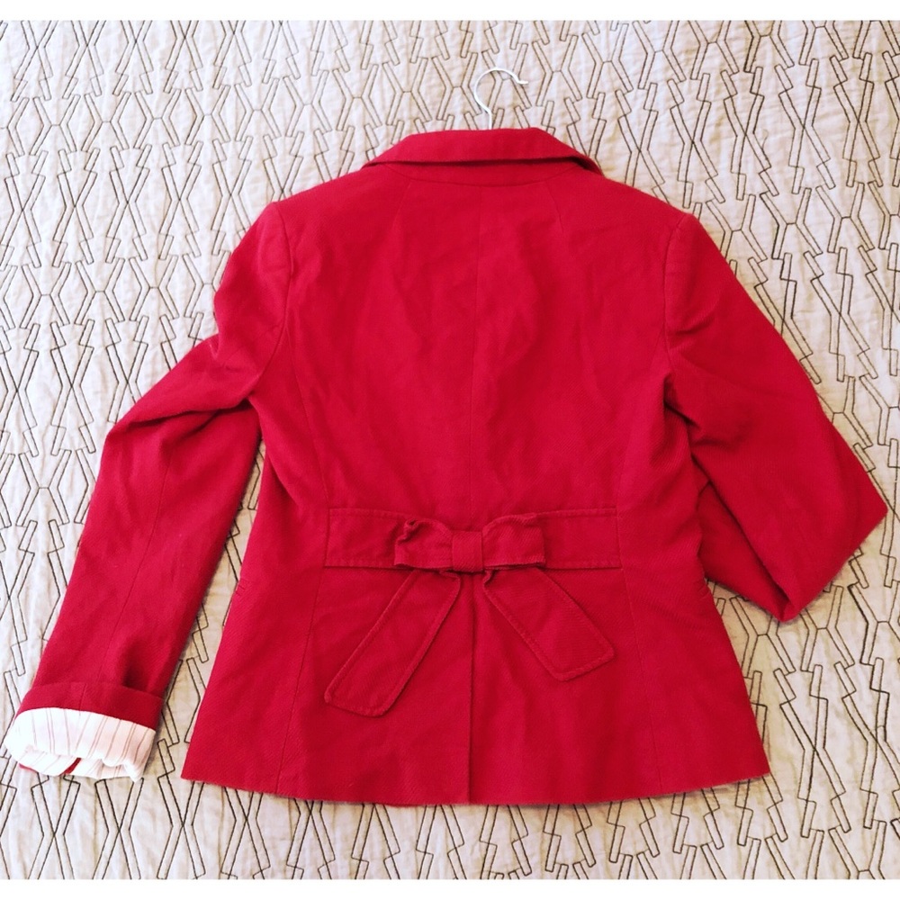 Marc Jacobs Peak Lapel Bow Back Blazer